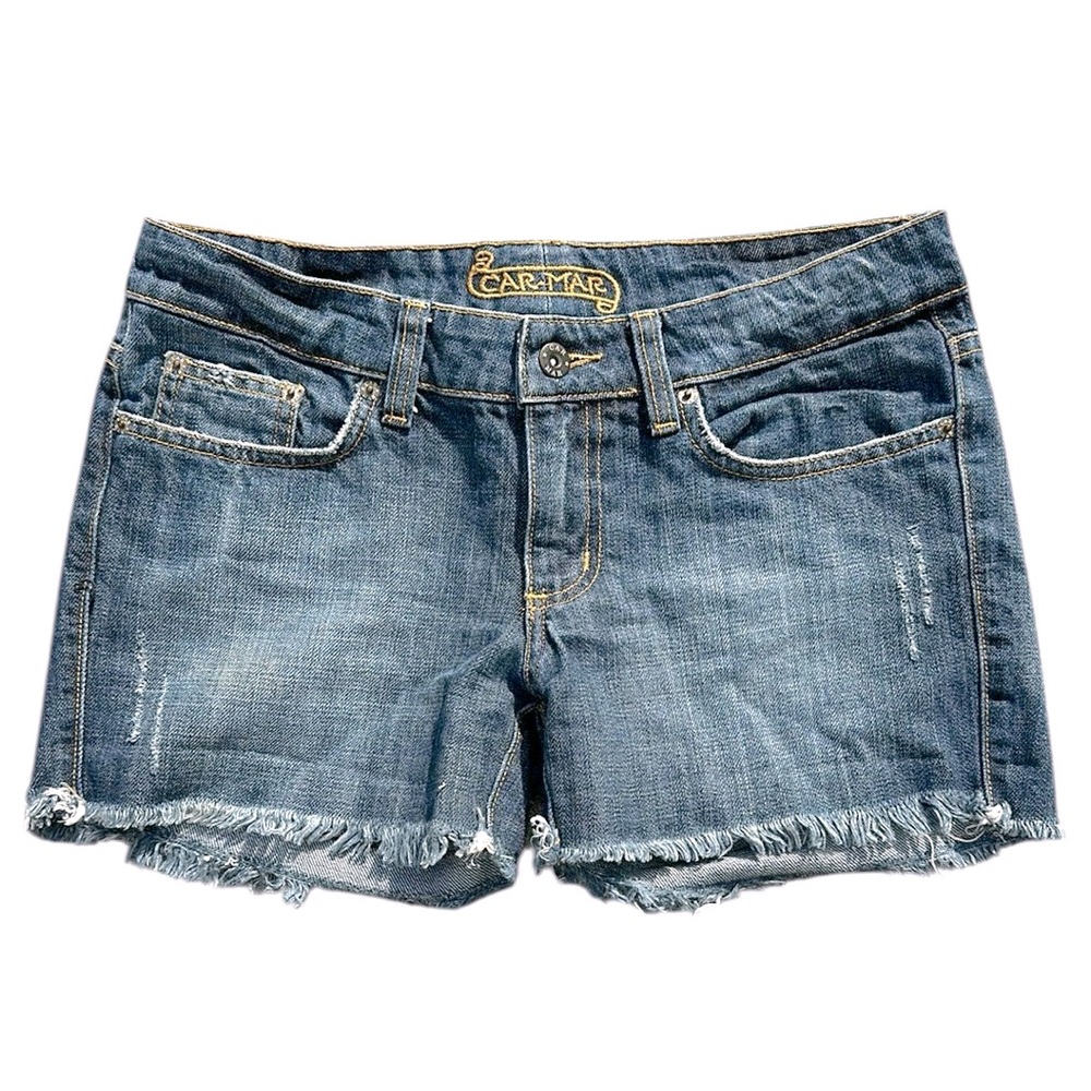 LF CARMAR Denim shorts with Fringe Hem